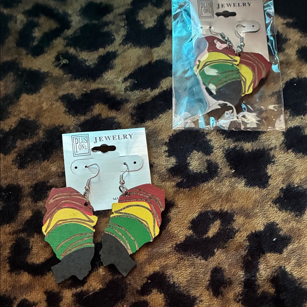 Wooden Multicolor Earrings